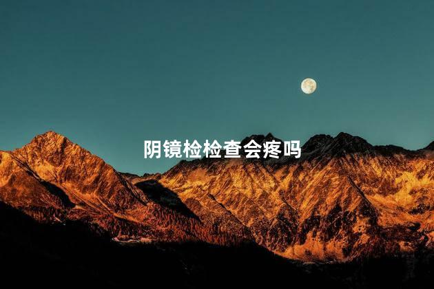 阴镜检检查会疼吗