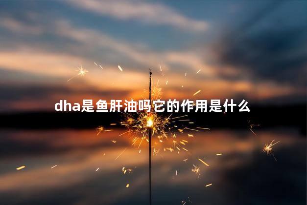 dha是鱼肝油吗它的作用是什么