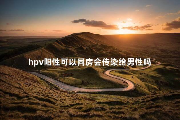 hpv阳性可以同房会传染给男性吗