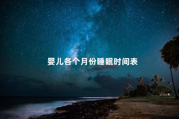 婴儿各个月份睡眠时间表