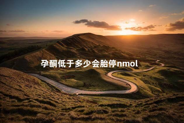 孕酮低于多少会胎停nmol