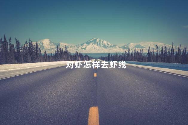 对虾怎样去虾线