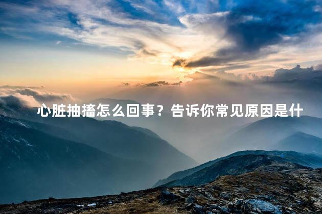 心脏抽搐怎么回事？告诉你常见原因是什么